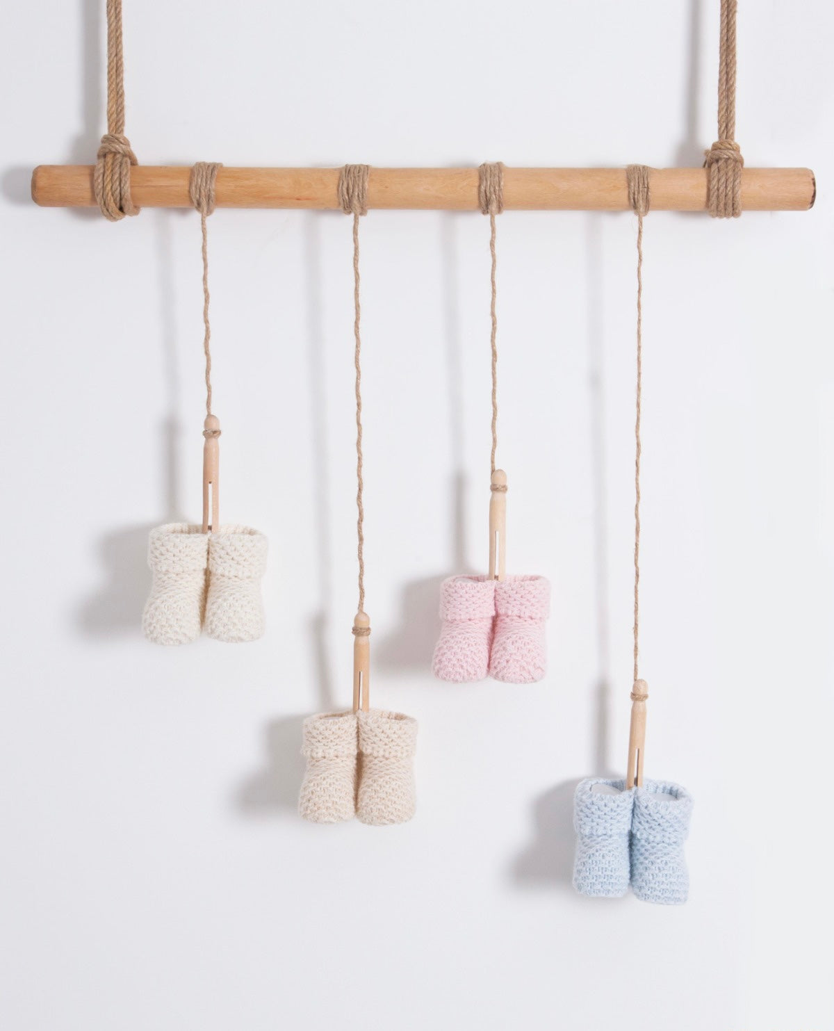 Babyschuhe aus Strick Strukturmuster - FRESITA