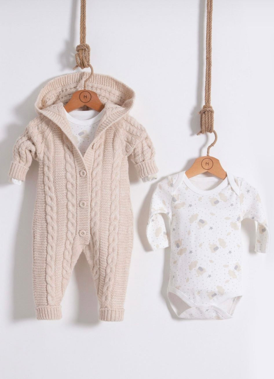 2-teiliges Strick-Stramplerset mit Body - FRESITA