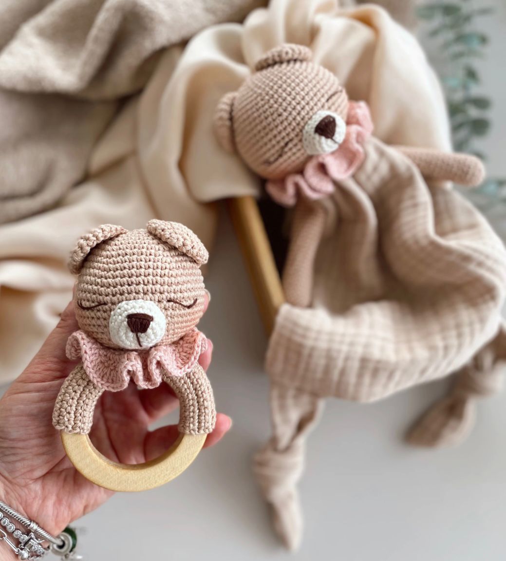 Schmusetuch, Rassel Bär - FRESITA