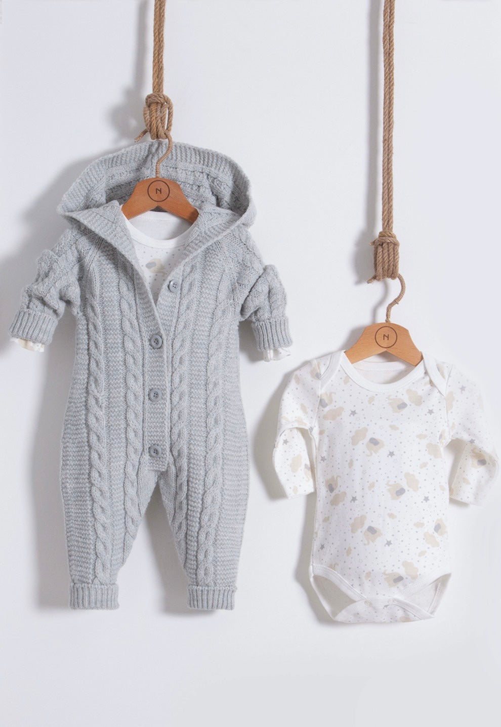 2-teiliges Strick-Stramplerset mit Body - FRESITA