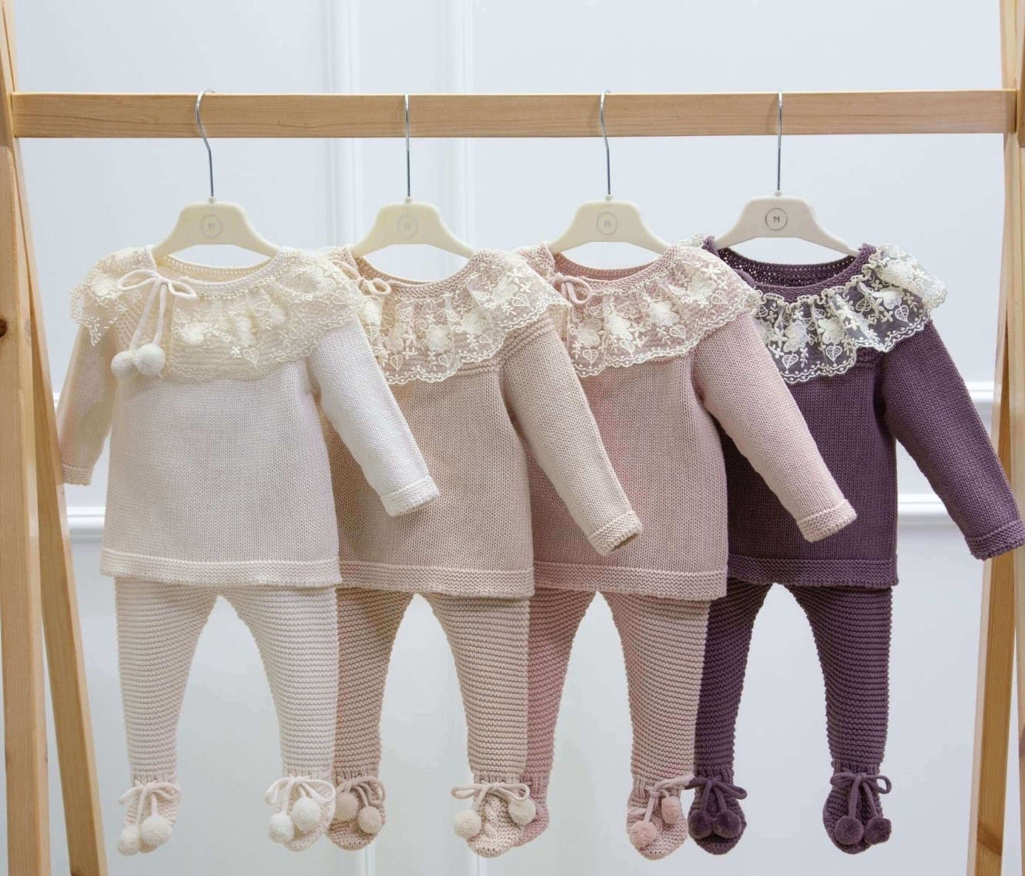 2-teiliges Strickset mit Spitze - FRESITA