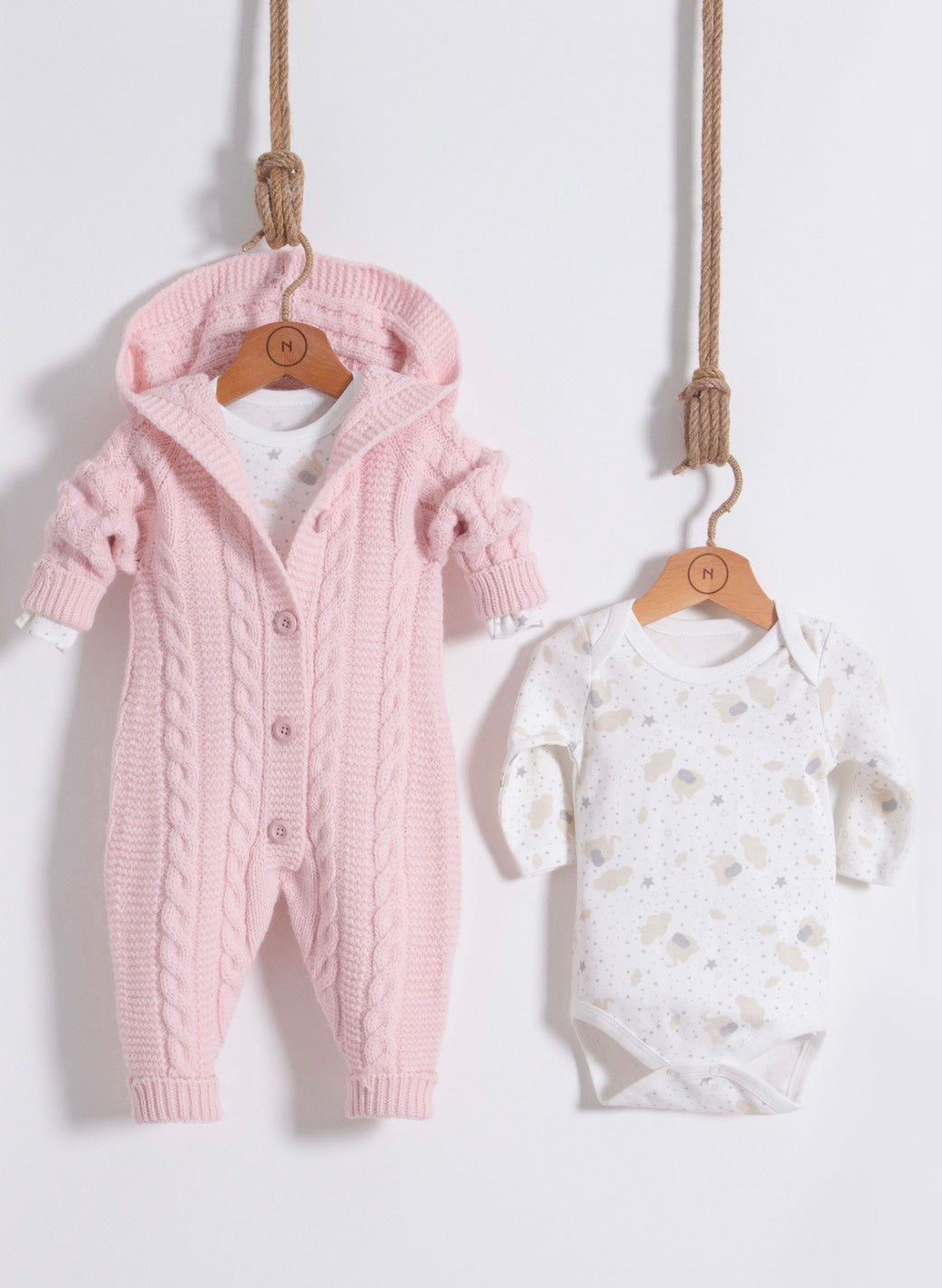 2-teiliges Strick-Stramplerset mit Body - FRESITA