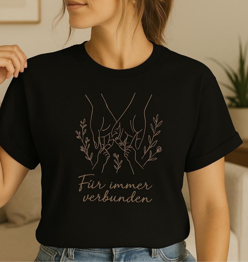 Personalisiertes Damenshirt „Für immer verbunden“ – Stylisch & Persönlich