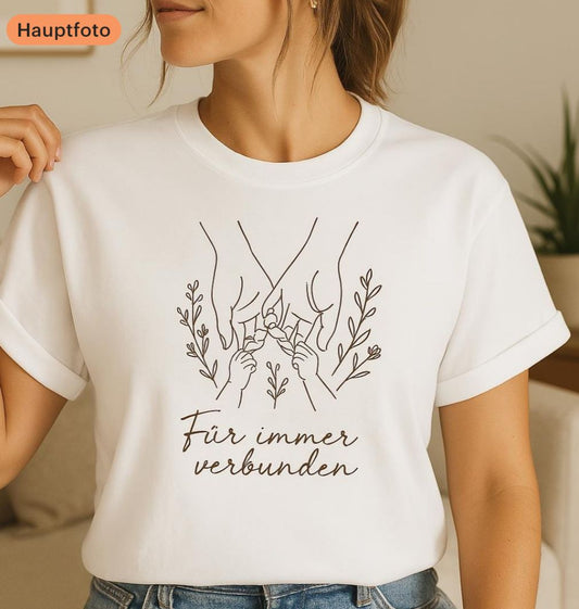 Personalisiertes Damenshirt „Für immer verbunden“ – Stylisch & Persönlich