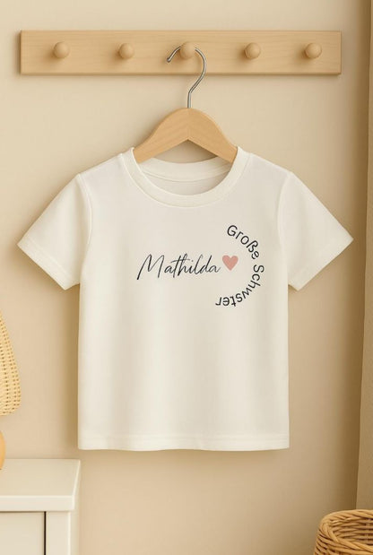 Personalisiertes Geschwister-Set „Große Schwester & Kleiner Bruder“